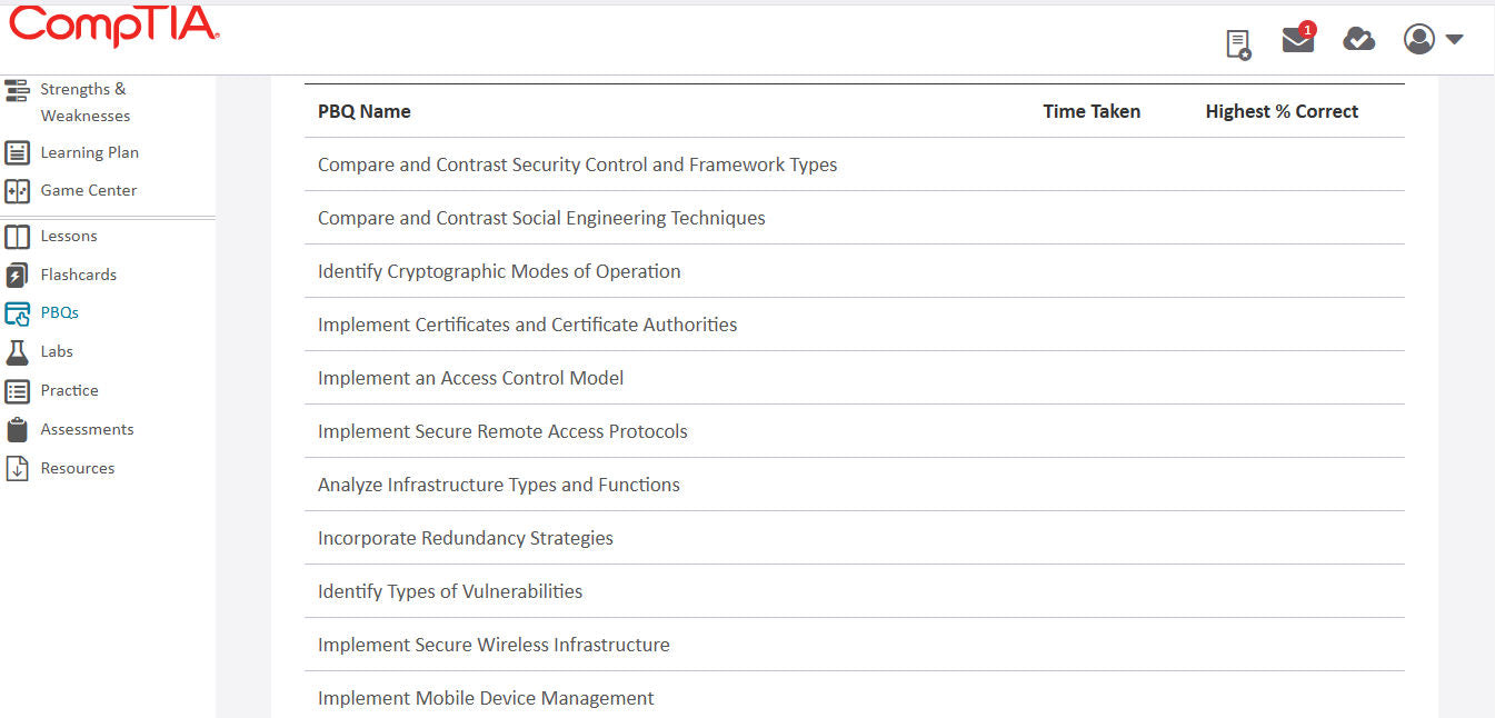 CompTIA Security+ CertMaster Learn + Labs (SY0-701) (3 Months)