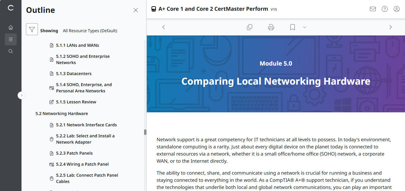 CompTIA A+ Core 1 & 2 CertMaster Perform  (V15) (4 Month Access) (🛒Special Offer)
