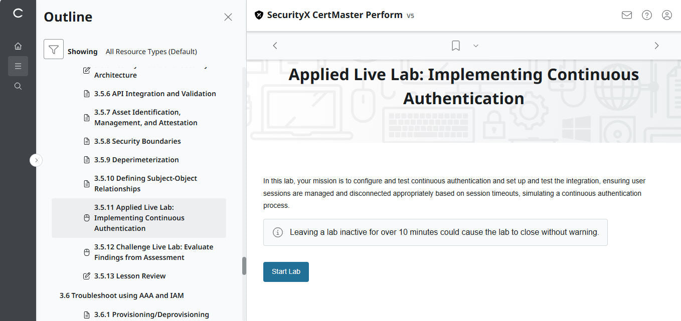 CompTIA CertMaster Perform – SecurityX CASP+ CAS-005 - 3 Months Access
