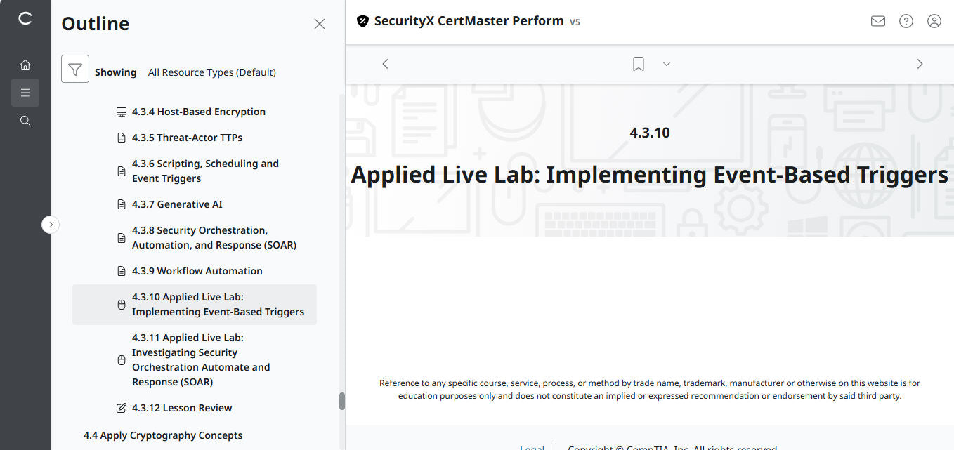 🛒Special Offer - CertMaster Perform for CompTIA SecurityX (CASP+) CAS-005  3-Month Access