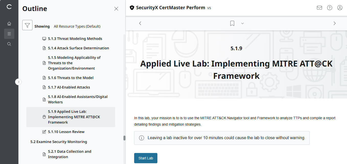 CompTIA CertMaster Perform – SecurityX CASP+ CAS-005 - 3 Months Access